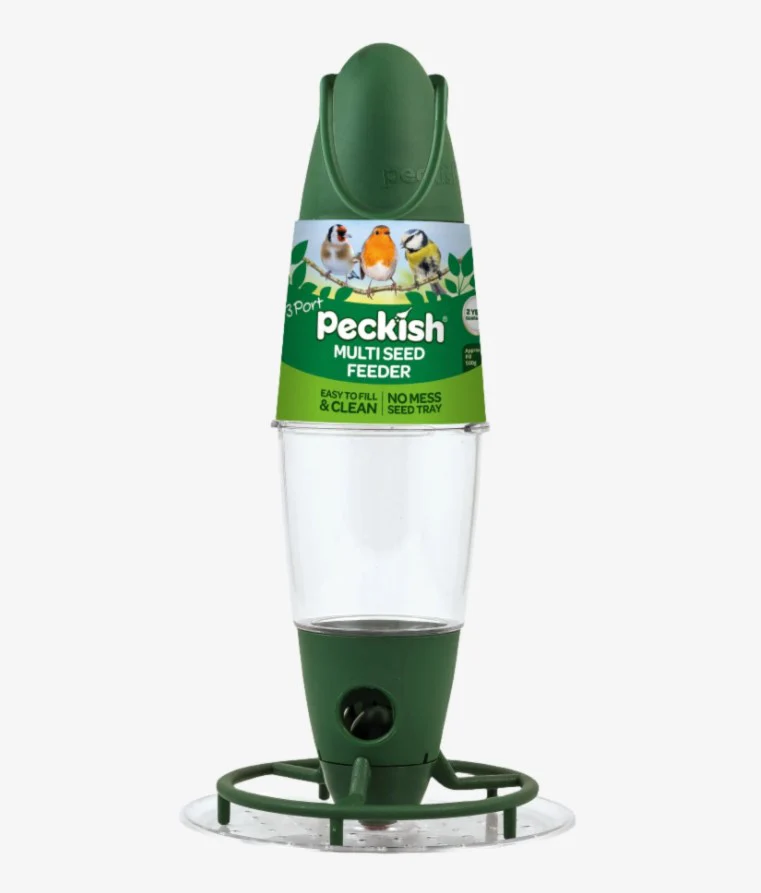 Peckish 3 Port Multi Seed Bird Feeder - Wide Base