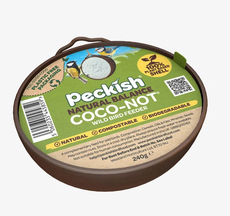 Peckish Natural Balance Coco-Not Bird Feeder - Single - Image 2