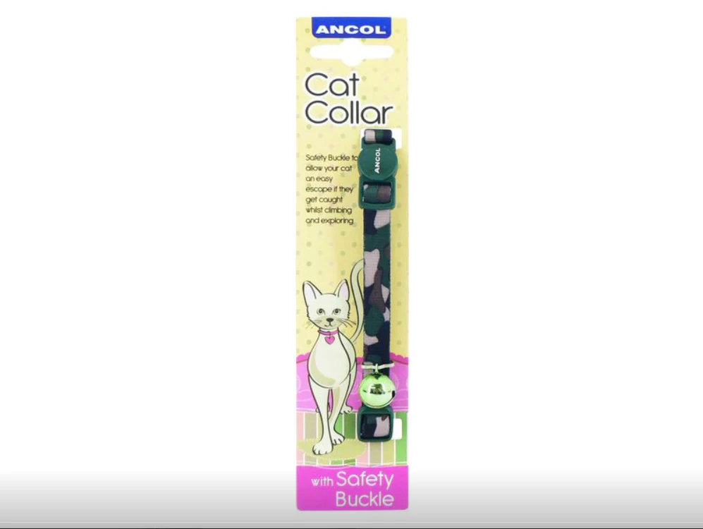 Camoflage Cat Collar Green - Image 2