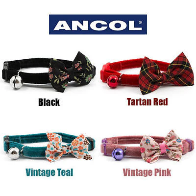 Vintage Bow Cat Collar Black - Image 3