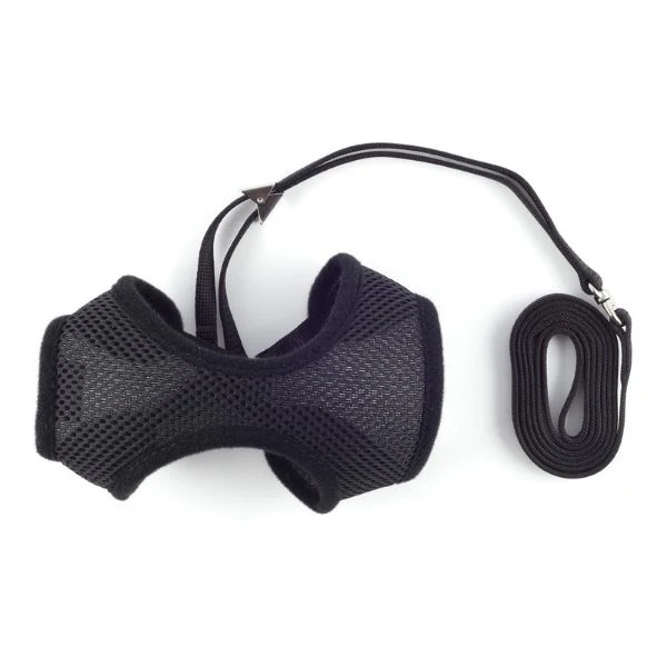 Cat Harness & Lead Set - Black - Image 2