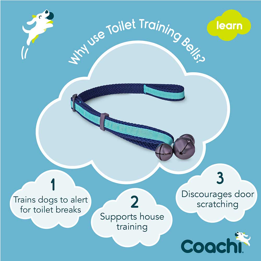 Coachi Puppy Toilet Training Bells - Navy - Image 3