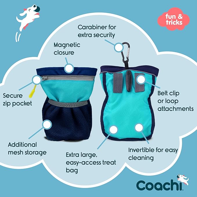 Coachi Pro Train & Treat Bag - Navy & Blue - Image 3