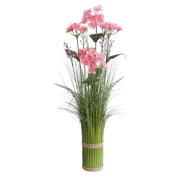 Pink Hyacinth Grass Floral Bundle 65cm