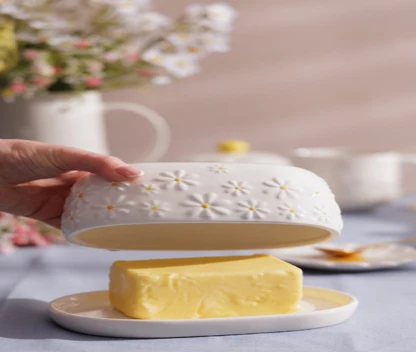 Price & Kensington Daisy Butter Dish - Image 2