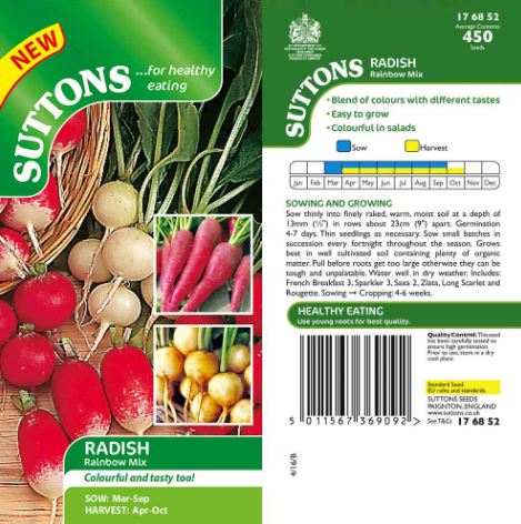 Radish 'Rainbow Mix' - Seeds - Image 4