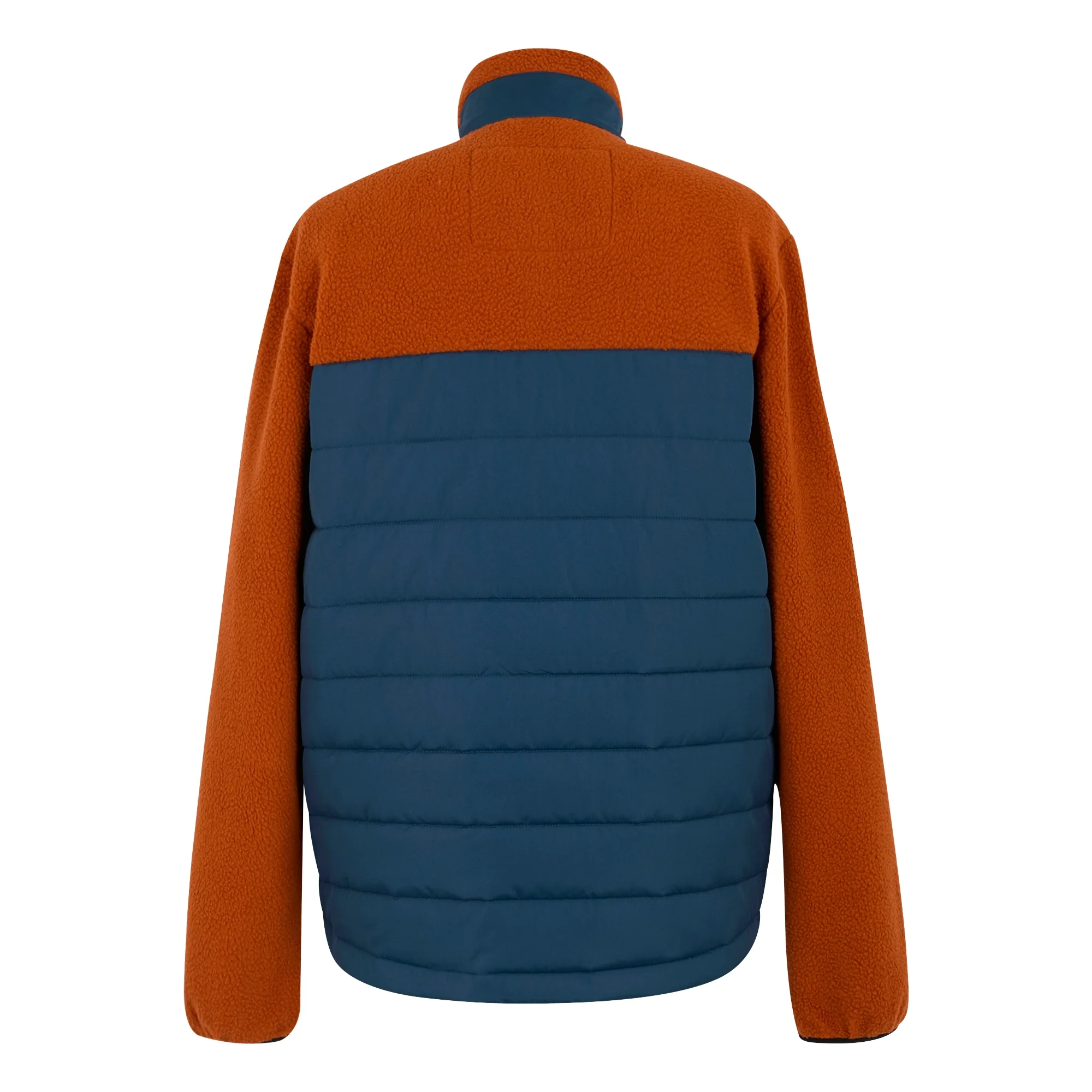 Regatta Men's Frankie Borg Hybrid Full Zip Fleece | Clay / Orange - Image 6