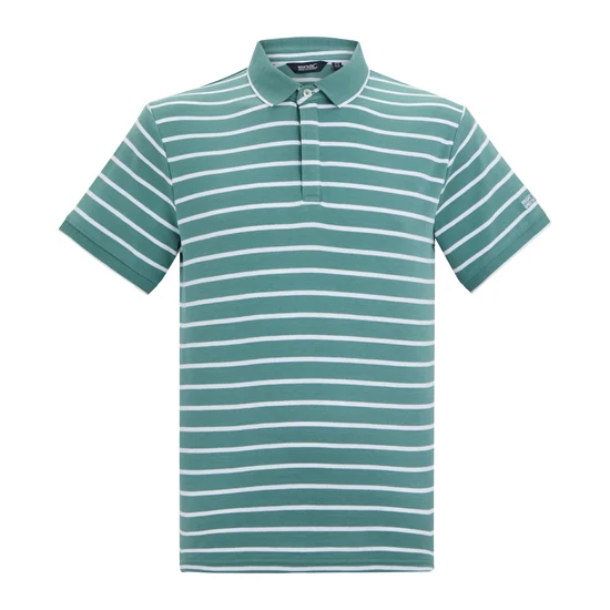 Regatta Tiver Polo Shirt - Arctic White Stripe - Image 4