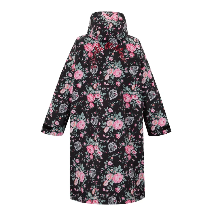 Regatta X Cath Kidston Adult Changing Robe - Black Hackney Rose - Image 3