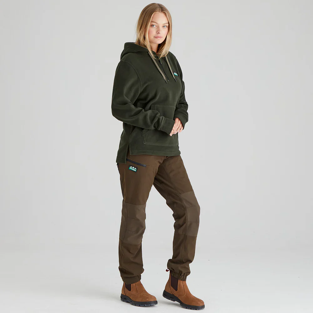 Ridgeline Women's Ballistic Fleece Hoodie - Deep Forest Green - Image 4