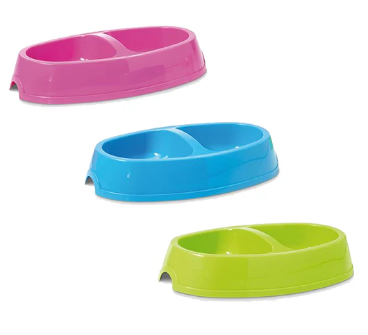 Savic Picnic Twin Dog Feeding Bowl 2 x 400ml