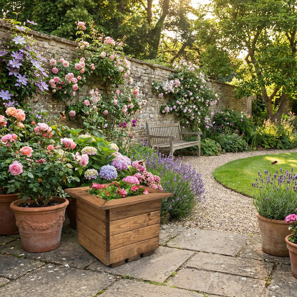Charles Taylor Small Wooden Planter - Image 3