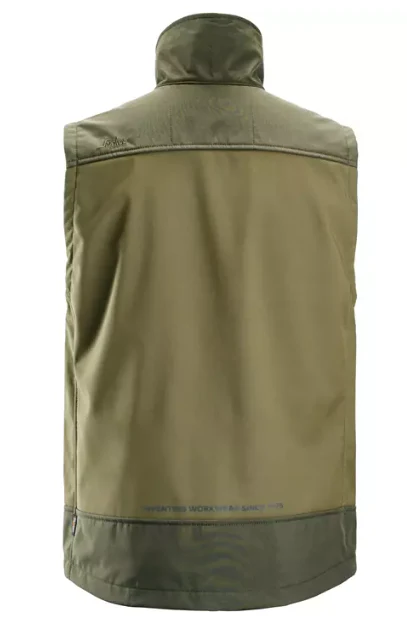 Snickers Softshell Stretch Vest - Dark Khaki Green - Image 2