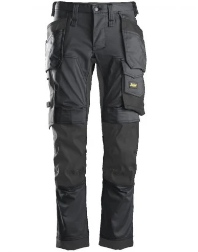Snickers Stretch Trousers Holster Pockets - Steel Grey/Black