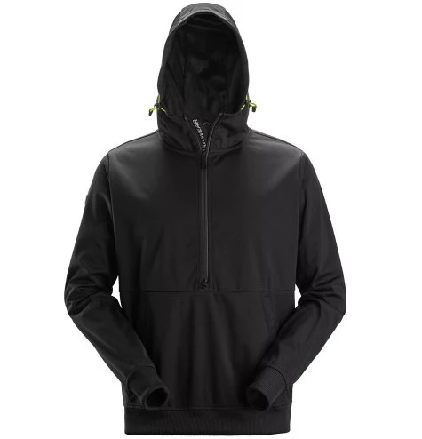 Snickers Windblock Stretch Half-Zip Hoodie - Black