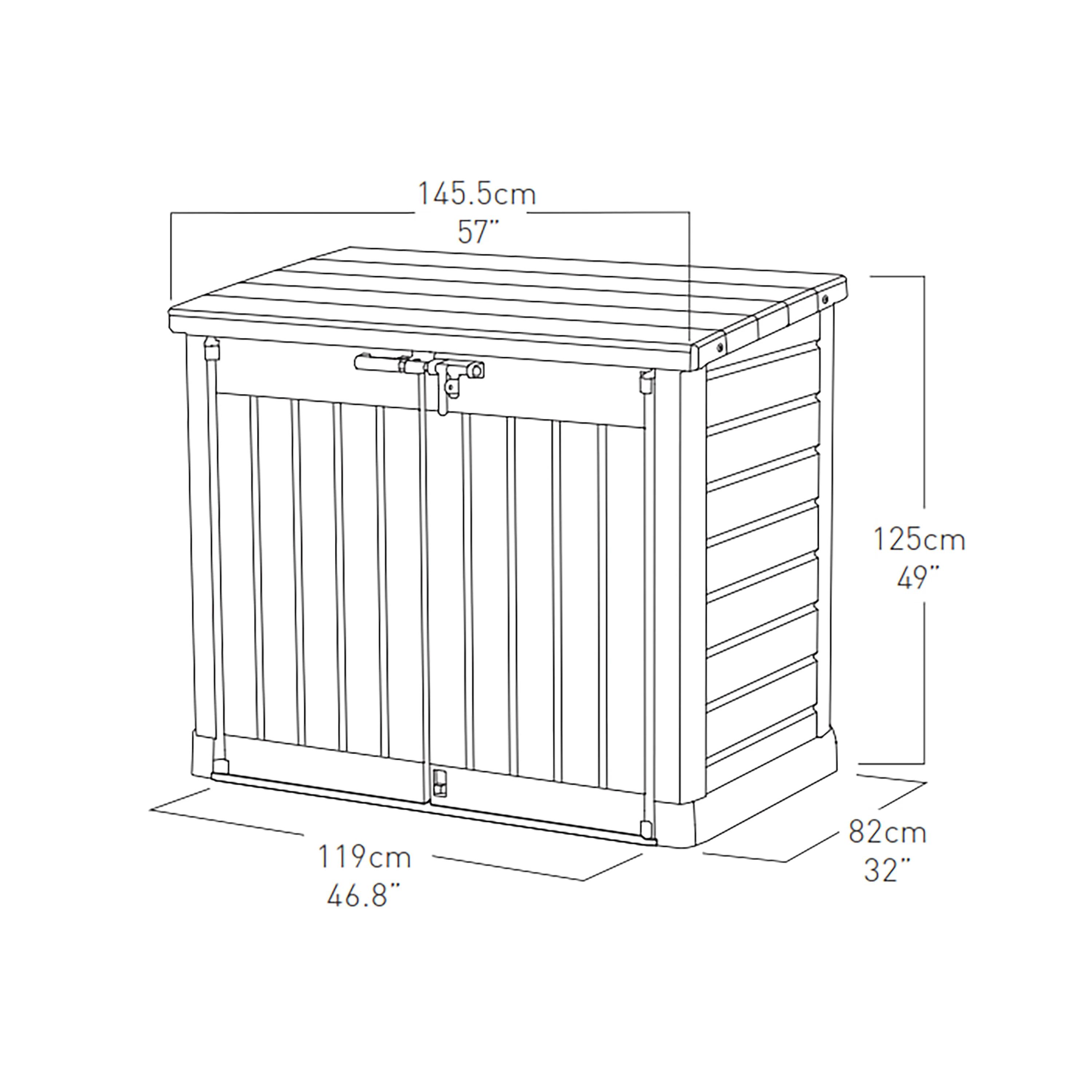 Store It Out Max Anthracite - Outdoor Storage - Image 3