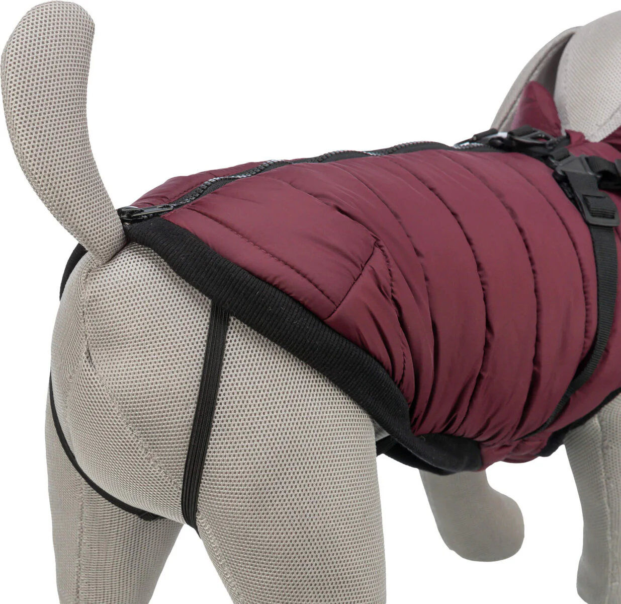 Trixie Pirou Winter Coat with Harness Sangria - Image 6