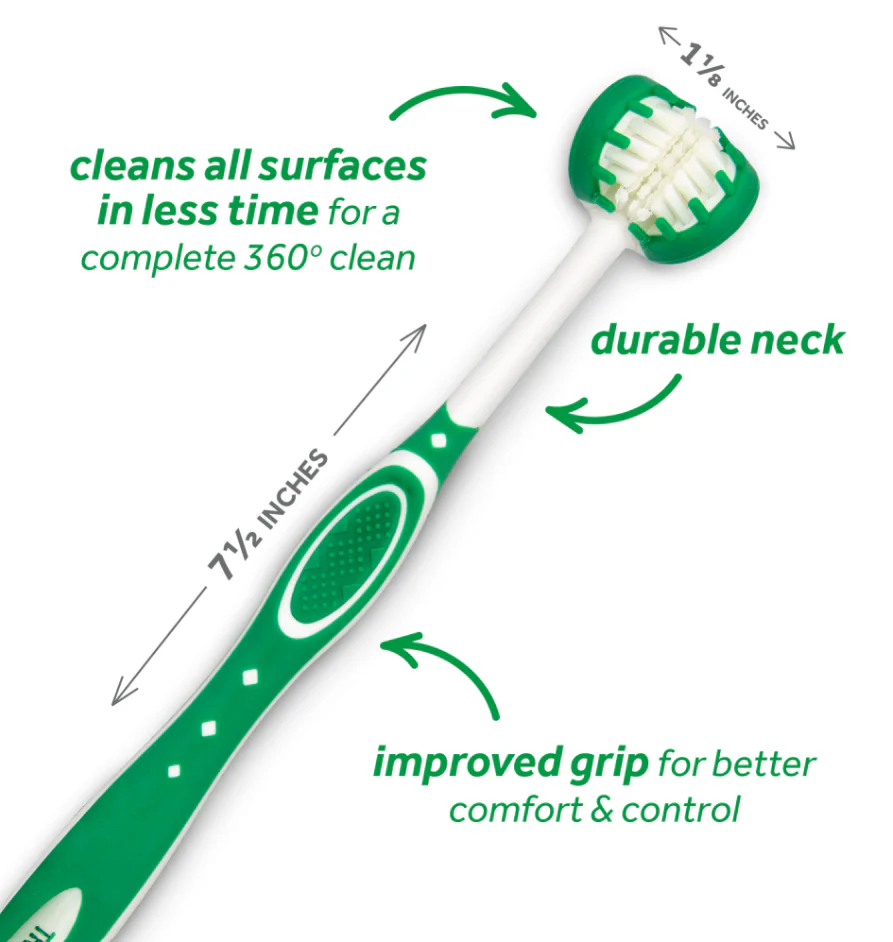 Tropiclean Tripleflex Toothbrush For Large Dogs - Image 2