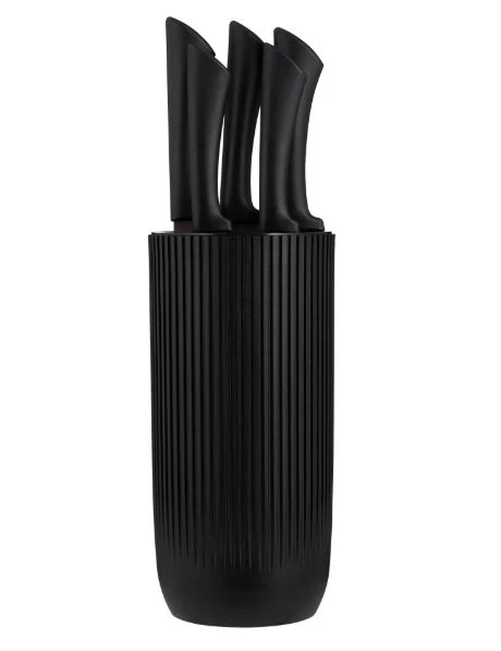 Viners Everyday Black Ripple 5pc Knife Block Set - Image 2