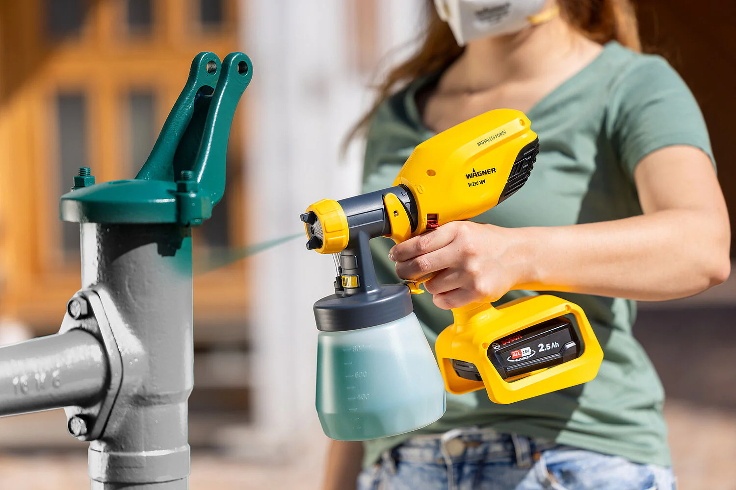 Wagner W250 18V Wood & Metal Paint Spray Gun (Bare Unit) - Image 5